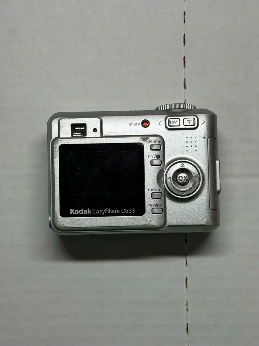 Vintage Kodak EasyShare C533 5MP Digital Camera Silver Untested Y2K